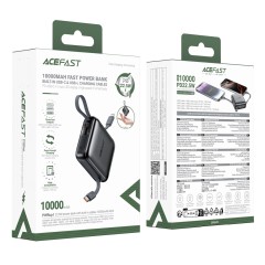 Внешний аккумулятор M23 10000mAh 22.5W с кабелем