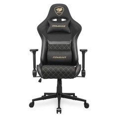 כיסא גיימינג COUGAR Armor One V2 F עם משענות יד מתקפלות 4D והטיה עד 155° – שחור-זהב