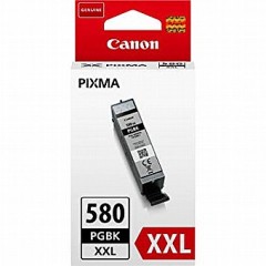 מחסנית דיו שחורה מקורית Canon PGI-580XXL PGBK בתפוקה גבוהה למדפסות Canon PIXMA