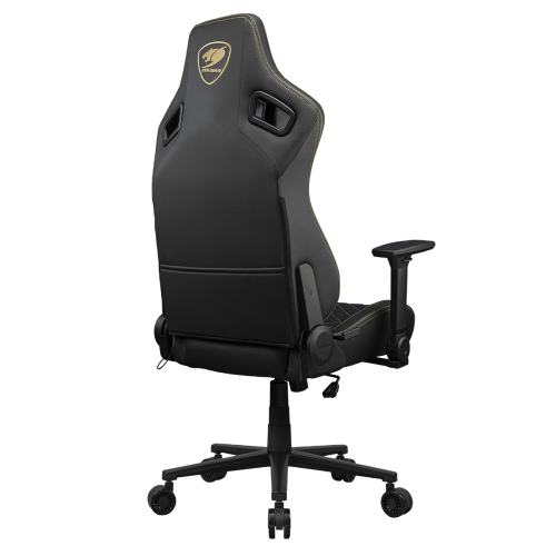 כיסא גיימינג COUGAR Defensor Gold עם ריפוד Hyper-Dura Leatherette – שחור-זהב
