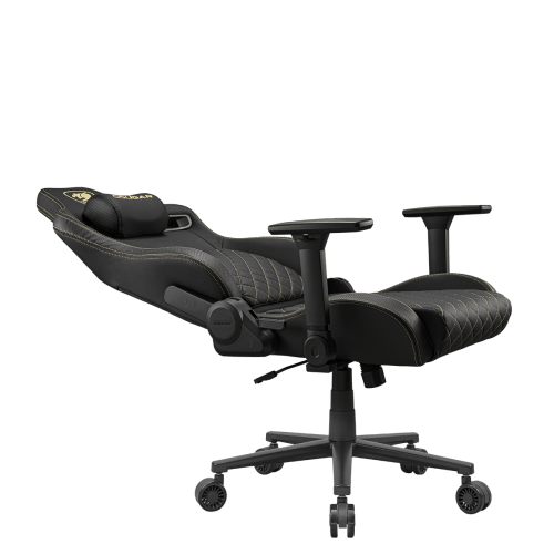 כיסא גיימינג COUGAR Defensor Gold עם ריפוד Hyper-Dura Leatherette – שחור-זהב