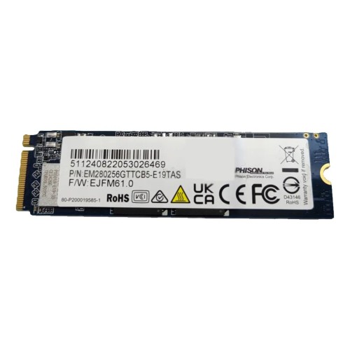 Внутренний SSD-накопитель Phison EM280 256GB NVMe PCIe M.2 2280