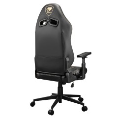 כיסא גיימינג COUGAR Explore Royal Edition עם ריפוד עור PVC – שחור-זהב