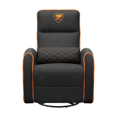 Игровой диван COUGAR FIDOM с поворотным основанием — черно-оранжевое