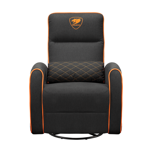 Игровой диван COUGAR FIDOM с поворотным основанием — черно-оранжевое