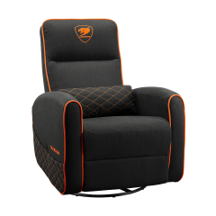 Игровой диван COUGAR FIDOM с поворотным основанием — черно-оранжевое