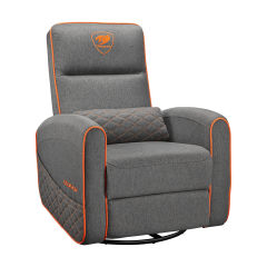 COUGAR Fidom Gaming Sofa with Swivel Base — Gray Orange