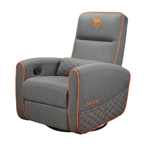 COUGAR Fidom Gaming Sofa with Swivel Base — Gray Orange