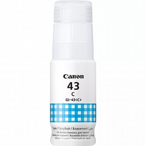 Оригинальный флакон голубых чернил Canon GI-43 C для принтеров Canon PIXMA G540 и G640