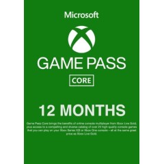 Microsoft Xbox Game Pass Core (Digital Code) - 12-month subscription.