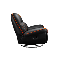 כורסת גיימינג ריקליינר COUGAR Overlord Trimotion עם בסיס מסתובב – שחור-כתום