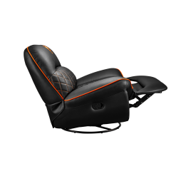 כורסת גיימינג ריקליינר COUGAR Overlord Trimotion עם בסיס מסתובב – שחור-כתום