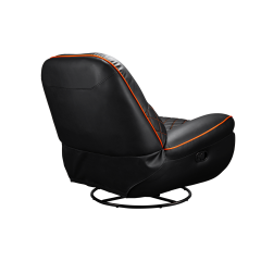 כורסת גיימינג ריקליינר COUGAR Overlord Trimotion עם בסיס מסתובב – שחור-כתום
