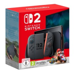 Nintendo Switch 2 Portable Console 256GB with Joy-Con (Red and Blue) + Mario Kart World Game