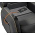 Игровой диван-реклайнер Cougar Ranger Pro Royal с выдвижным столиком и подставкой для ног — чёрно-золотое
