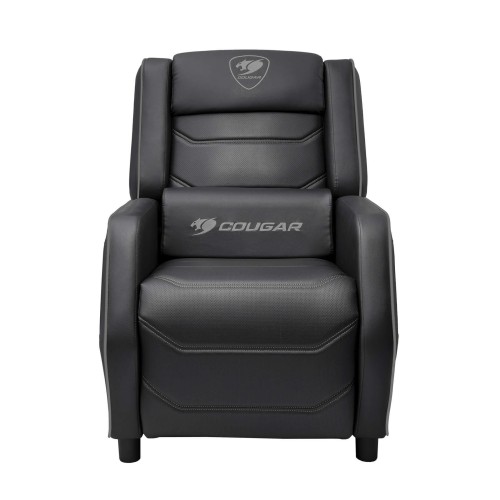 Игровой диван COUGAR RANGER S со складной подставкой для ног и регулируемой спинкой — чёрное