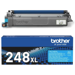 Brother TN-248XLC Original High-Yield Cyan Toner Cartridge for Brother LED Printers
