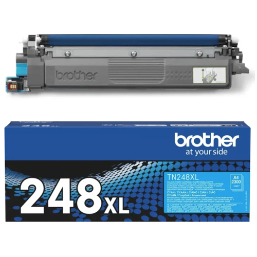 Brother TN-248XLC Original High-Yield Cyan Toner Cartridge for Brother LED Printers