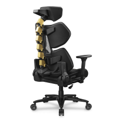COUGAR Terminator Elite Ergonomic Gaming Chair with 4D Armrests and Aluminum Base — Metallic Gold