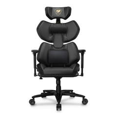 COUGAR Terminator Elite Ergonomic Gaming Chair with 4D Armrests and Aluminum Base — Metallic Gold
