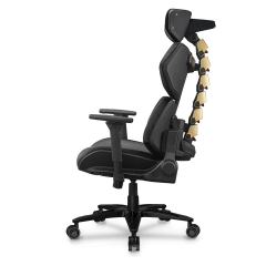 COUGAR Terminator Elite Ergonomic Gaming Chair with 4D Armrests and Aluminum Base — Metallic Gold