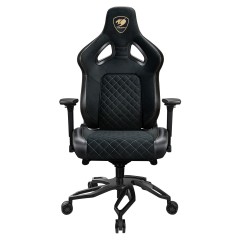 כיסא גיימינג COUGAR Armor Titan Pro Royal Black עם בסיס אלומיניום Vortex — שחור-זהב