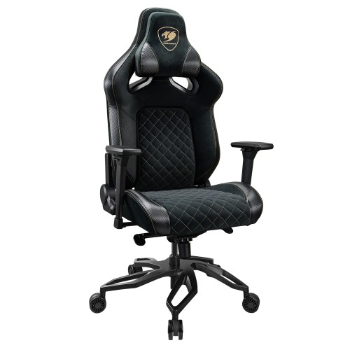 כיסא גיימינג COUGAR Armor Titan Pro Royal Black עם בסיס אלומיניום Vortex — שחור-זהב