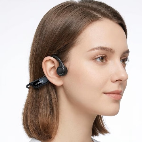 ACEFAST N10 Bone Conduction Wireless Earphones with 8GB Built-in Memory — Black