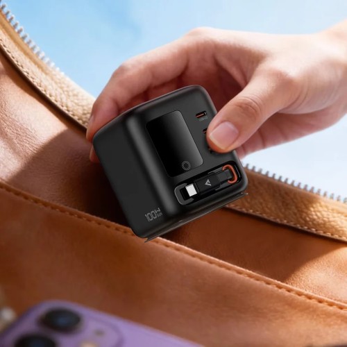 ACEFAST Z10 PD100W GaN Desktop Power Station with TFT Display and Retractable USB-C Cable