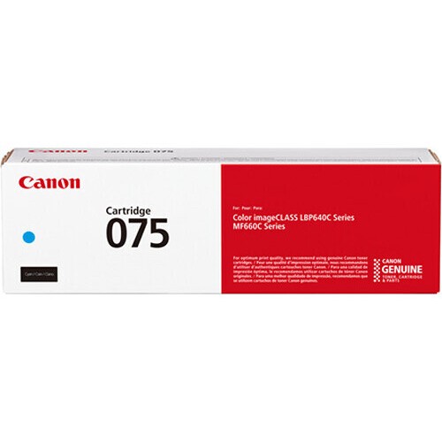 Оригинальный голубой тонер Canon 075 Cyan для принтеров Canon i-SENSYS