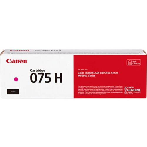 Оригинальный пурпурный тонер Canon 075H Magenta повышенной ёмкости для принтеров Canon i-SENSYS