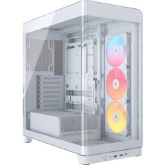 מארז Corsair FRAME 4500X RS-R ARGB Panoramic Glass Mid Tower בצבע לבן