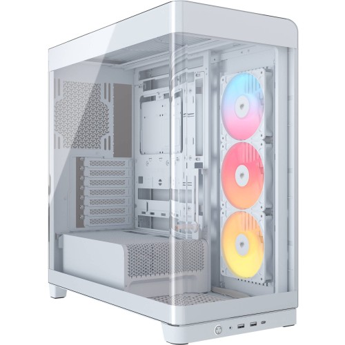 מארז Corsair FRAME 4500X RS-R ARGB Panoramic Glass Mid Tower בצבע לבן