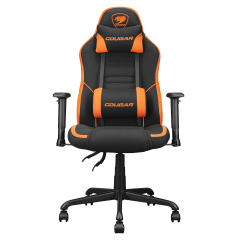 COUGAR Fusion SF Gaming Chair with 3D Lumbar Support and 2D Armrests — Black Orange