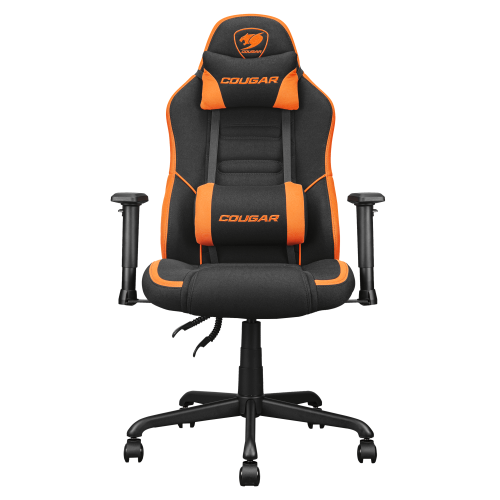 COUGAR Fusion SF Gaming Chair with 3D Lumbar Support and 2D Armrests — Black Orange
