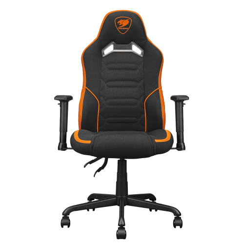 COUGAR Fusion SF Gaming Chair with 3D Lumbar Support and 2D Armrests — Black Orange
