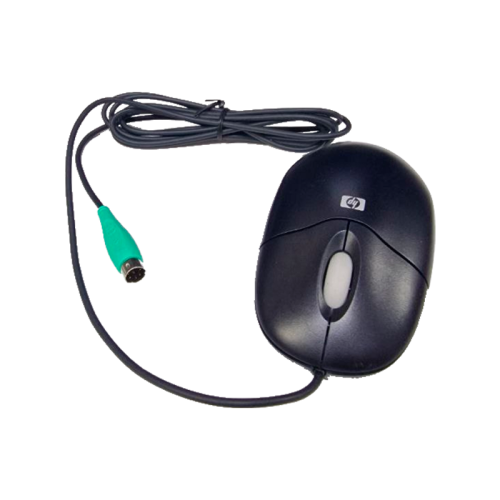 Проводная компьютерная мышь HP PS/2 — чёрная