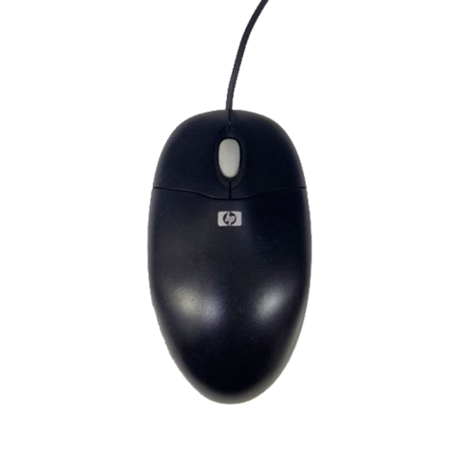 Проводная компьютерная мышь HP PS/2 — чёрная
