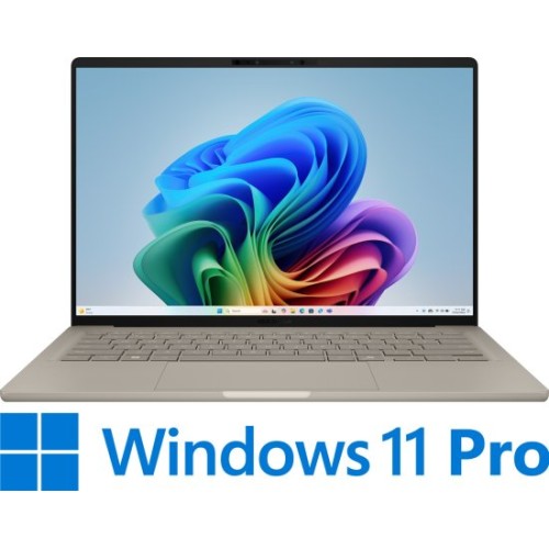מחשב נייד ASUS Zenbook A14 ‎14"‎ ‎16GB‎ ‎1TB‎ בצבע Zabriskie Beige (Win 11 Pro)
