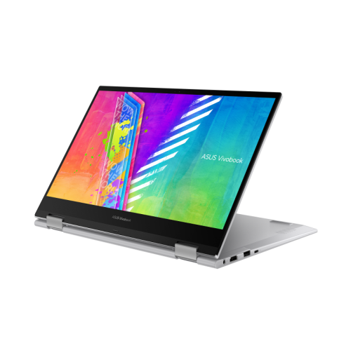 מחשב נייד אסוס Asus Vivobook Go 14 Flip 14" 8GB 256GB N6000 (Win 11 Pro) — (כסוף) Cool Silver