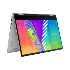 מחשב נייד אסוס Asus Vivobook Go 14 Flip 14" 8GB 256GB N6000 (Win 11 Pro) — (כסוף) Cool Silver