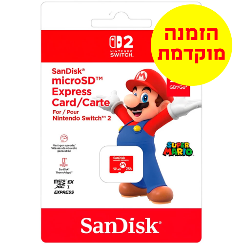SanDisk Micro SD Express Memory Card for Nintendo Switch 2 with 256GB Capacity