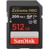 SanDisk Extreme PRO SDXC UHS-I U3 V30 memory card with a capacity of 512GB