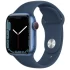 Apple Watch 7 Cellular MKJT3HB/A in Blue with 45mm SIM