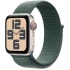 Apple Watch SE GPS 40 мм + Cellular в цвете Starlight Aluminium с ремешком Lake Green Sport Loop — Один размер (2024)