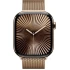 Apple Watch Series 10 GPS 46mm + Cellular in Gold Titanium with Gold Milanese Loop M/L (2024)