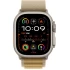 שעון Apple Watch Ultra 2 49mm GPS + Cellular בגודל 44 מ"מ בצבע Natural Titanium Case עם רצועת Tan Alpine Loop — גודל רצועה Small (2024)