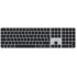 מקלדת אלחוטית Apple Magic (USB-C) עם לוח מקשי ספרות וכפתור Touch ID (עברית/אנגלית) — שחור/כסוף