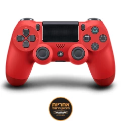 בקר אלחוטי מהדור השני Sony PlayStation DualShock 4 V2 ל-PS4 (אדום)