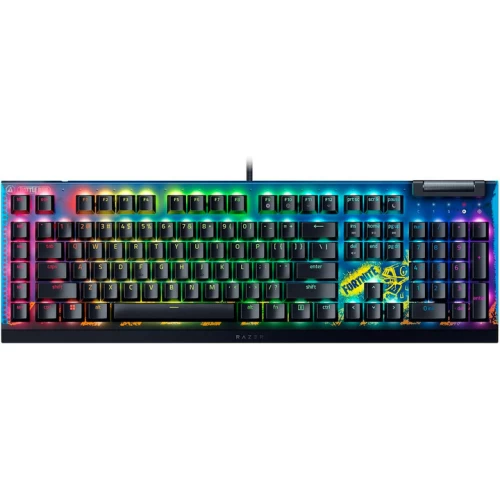 מקלדת גיימינג BlackWidow V4 X Yellow Switch Fortnite USB 